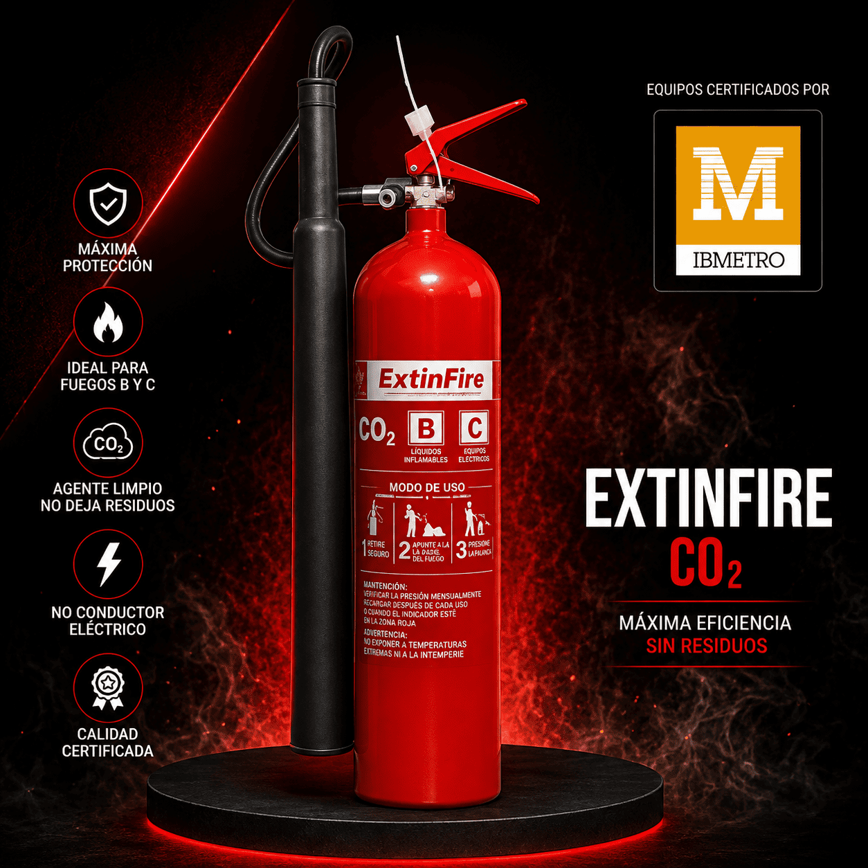 Extintor CO₂