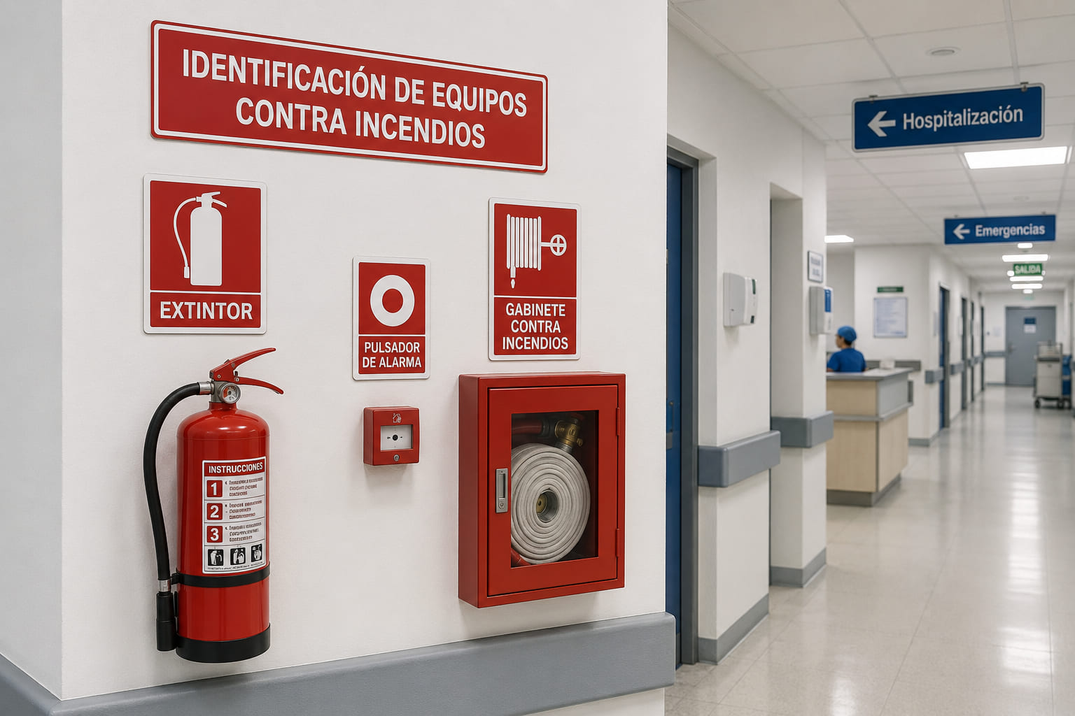 Identificación de equipos contra incendios